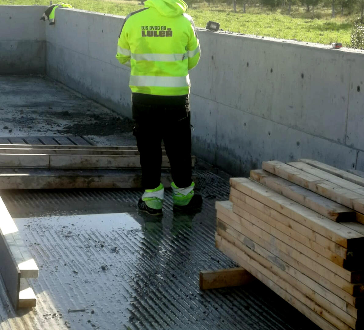 Formbygge inför gjutning, Boden