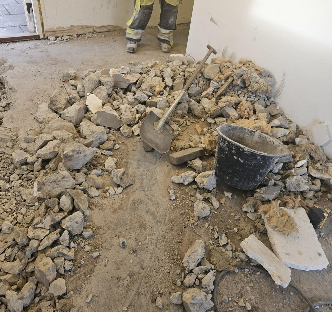 Gjutning av garage i Luleå