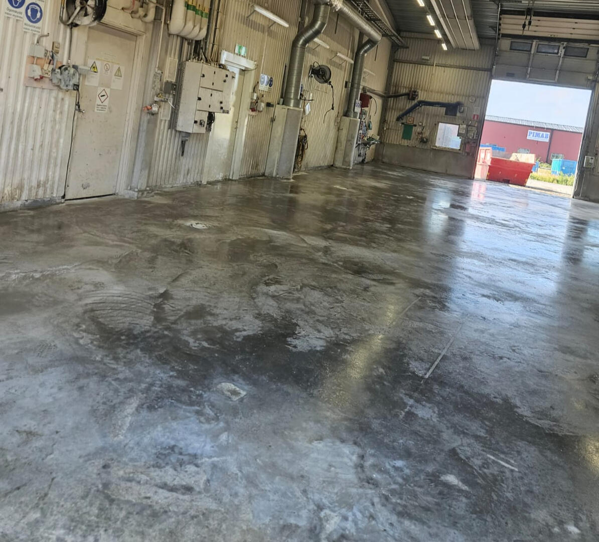 Piteå Pireva - Rivning av gamal platta och gjutning av ny